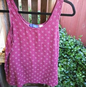 🛒SIMPLY STYLED: LARGE: RED&WHITE DOTTED TANK